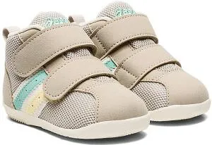 アシックス 男の子 女の子 子供靴 キッズ ベビー スニーカー コンフィ ファースト MS 3 スクスク ミッドカット ベルクロ ベビーシューズ ファーストシューズ 1144A239 200 ベージュ 700 ライトロー