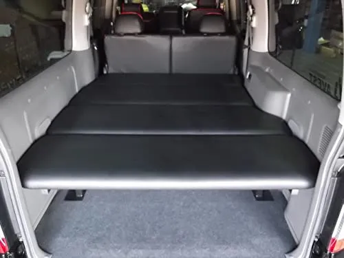 WINGS NV350 キャラバン グランドプレミアムGX プレミアムGX GXライダー用 ベッドキット 10mmクッション入りタイプ (10ｍｍクッション入りタイプ, ブラック, 左側ワンタッチパワースライドドア：有り)