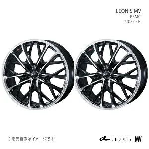 LEONIS MV MIRAI 10系 ホイール 2本セット 0041731×2 【18×8.0J 5-114.3 INSET42 パールブラックミラー】