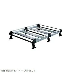 タフレック｜TUFREQ HF433C+ ルーフラック H+シリーズ 洗練された車両デザインを損なわない高級感を追及 アルミニウムタイプ デリカ用 6本脚