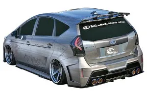 【M's】トヨタ プリウスα 後期 (H26/11～) KUHL RACING Ver2 40R-GT リアバンパー FRP 未塗装 クール レーシング 製 ZVW40W TOYOTA PRIUSα トヨタ 新品 リアスポイラー