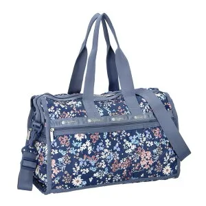 レスポートサック LeSportsac ボストンバッグ DELUXE MED WEEKENDER 4318 E718 ブルー系 花柄