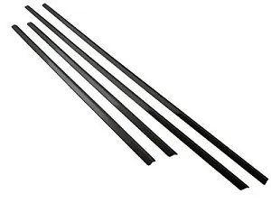 ストリーム RN6 RN7 RN8 RN9 超鏡面ステンレスブラックメッキウィンドウモール 4PC 【 WIN-BLA-055 】 11414