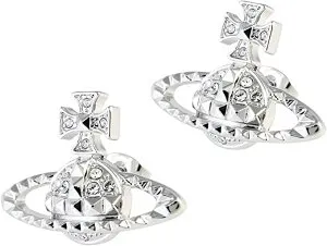 ヴィヴィアンウエストウッド ピアス レディース シルバー シンプル Vivienne Westwood オーブ MAYFAIR BAS RELIEF 62020033-02P116