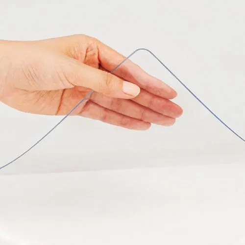 PLUS あんしんデスクマット 1.8mm厚 腕が痛くなりにくいななめカット 幅1190×奥行590mm DM-126A