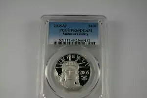 2005-W $100 PCGS PR 69DCAM 像 リバティ プラチナ 1 オンス コイン