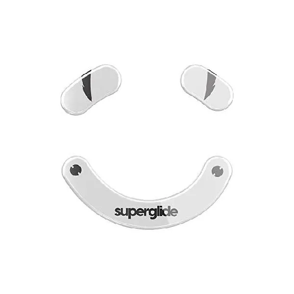 Superglide(Type S) マウスソール for Razer DeathAdder V3 Pro マウスフィート [ 強化ガラス素材 ラウンドエッヂ加工 高耐久 超低摩擦 Super Smooth ]_並行輸入