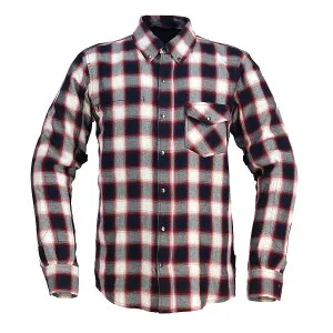 【マラソン期間 クーポン配布！】 ROUGH&ROAD (ラフ&ロード) バイク用 3シーズン プロテクター ジャケット ウェア ラフライドシャツFP チェックレッド XLサイズ RR1004CK-RD5