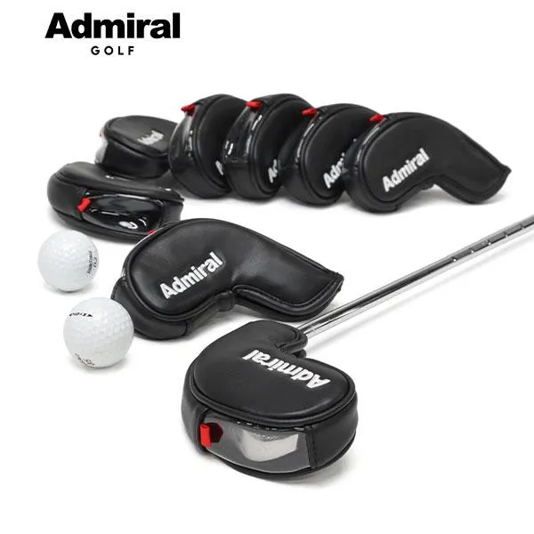 最大42%★土日限定 アドミラルゴルフ ヘッドカバー ブランド Admiral GOLF ゴルフ メンズ レディース アイアンカバー セット 8個 合皮 アイアン ADMG2BH8