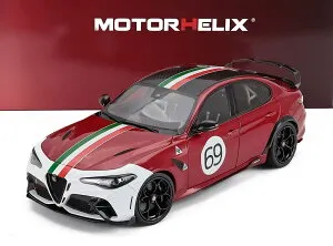 ミニカー 1/18 アルファロメオ ジュリア GTAm MOTORHELIX 1/18 ALFA ROMEO GIULIA GTAm N 69 RACING 2021 RED WHITE M89010