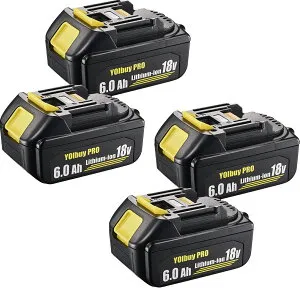 【ポイント10倍】YOIbuy PRO 18V リチウムイオンバッテリー 6.0Ah実容量 MKT 18V互換 全保護基板 最大放電電流60A 国内正規品 BL1860B
