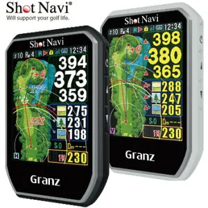 ショットナビ 2022 Granz ゴルフ GPS ナビゲーション [shot navi GPS Navigation グランツ タッチパネル カラー液晶 54g ゴルフ]