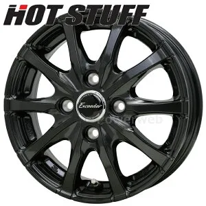 Exceeder E08 12インチ 3.50B PCD:100 穴数:4 inset:42 グロスガンメタ (GGM) (エクシーダー E-08) HOT STUFF (ホットスタッフ) [ホイール4本セット]