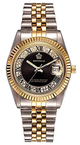 Fanmis Men Automatic MechanicalステンレススチールLuminous Moon PhaseスケルトンMilitary Watchシルバーブラック