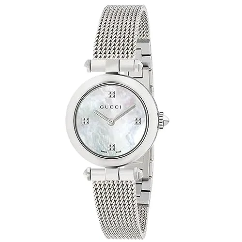 Gucci Swiss QuartzステンレススチールDress silver-toned Women 's Watch ( Model : ya141504 )