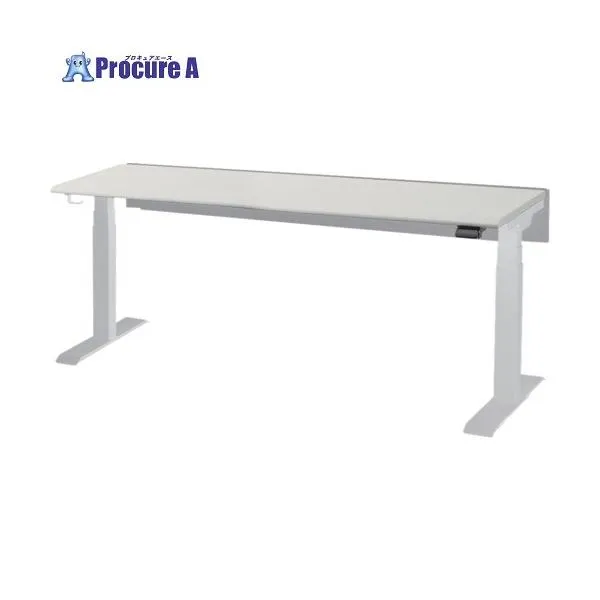 IRIS 電動昇降デスク DSDRシリーズ W1600XD700XH607～1257 天板:ホワイト フレーム:ホワイト ■▼685-9406 DSDR-H167P-W-W 1台