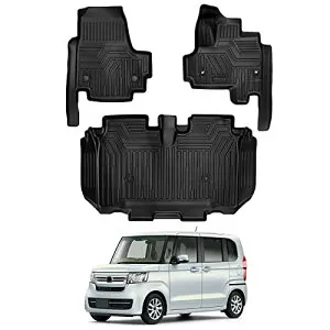 ホンダ 新型 N-BOX JF3 JF4型 フロアマット車種専用 HONDA Nbox 3D立体カーマット 防水 5D 立体 TPE材質 保護マット 耐汚れ/耐摩擦 内装 カスタムパーツ インテリア アクセサリー 簡単取付 3pセット (N-B
