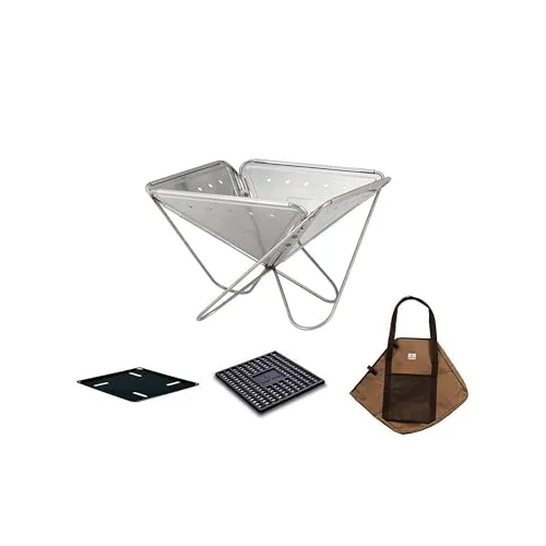 Snow Peak(スノーピーク) (snow peak) 焚火台Lスターターセット SET-112S ステンレス キャンプ アウトドア