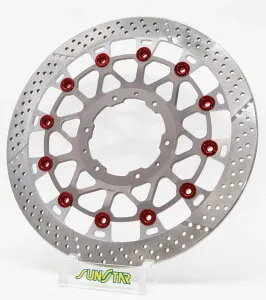 SUNSTAR サンスター WORKS EXPAND [ワークスエキスパンド] フロントディスクローター CBR929RR CBR954RR Fire Blade HONDA ホンダ ブレーキディスクローター ブレーキ 右用 / ピンカラー：レッド / フローティ