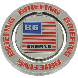 (ブリーフィング)BRIEFING GOLF ゴルフ PROFESSIONAL GEAR SERIES METAL TURN MARKER ゴルフマーカー BRG243G25 SILVER