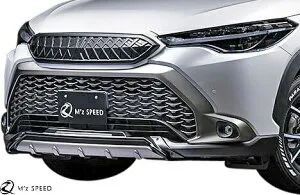 【M's】 トヨタ カローラクロス ZVG1# ZSG10 (2021/9-) M'z SPEED CROSS LINE フロントハーフスポイラー AES エムズスピード エアロ パーツ カスタム ドレスアップ 部品 社外 外装 改造 新型 現行型 フロン