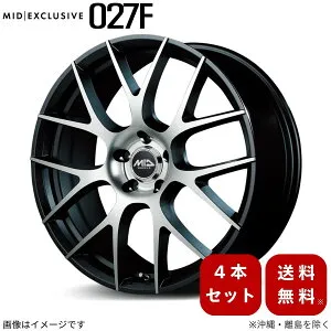 アルミホイール WRX STI VAB スバル 【18×8.0J 5-114.3 INSET42 セミグロスガンメタ/ポリッシュ】 マルカ MID エクスクルーシブ 027F 2本セット 18インチ 5穴 インセット42