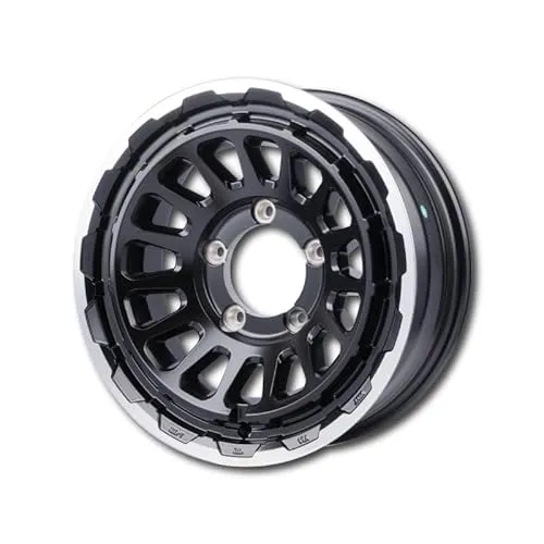 UNIONRIM HR 16×5.5J +20 139.7 5H 1本価格 (マットブラック&リムポリッシュ＋マットクリア（MB/MC）, 16×6J -5 139.7 5H)