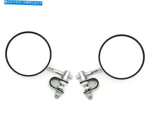 Mirror 2ユニバーサルクローム4のセット4 クランプオンミラー - 4ショートステム - ホンダ7/8 1 Set of 2 Universal Chrome 4 Clamp-On Mirrors - 4 Short Stem - Honda 7/8 1【並行輸入品】