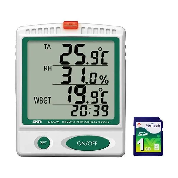 アズワン 温湿度SDデータロガAD5696校正付 1-2400-01-20 1点