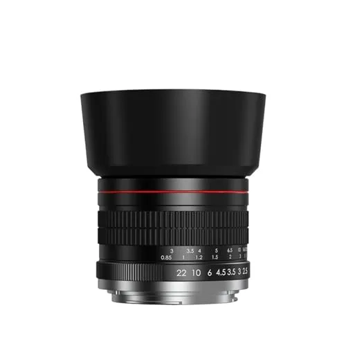 レンズです： 互換性がありますCanon EOS Rebel T7 T6 90D 80D 85mm f/1.8 マニュアルフォーカスポートレートレンズに対応(F)