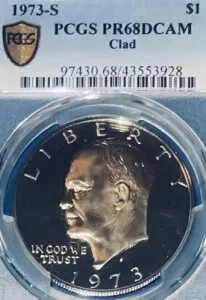 1973-S $1 アイゼンハワー ドル PCGS PR68DCAM