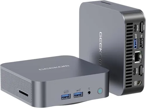 GEEKOM GT13 PRO Mini PC、Intel Core i9-13900HK (14C/20T、最大5.4GHz)、16GB DDR4 RAM、1TB PCIe 4.0 NVMe SSD、アルミニウムデザインWindows 11 Proデスク