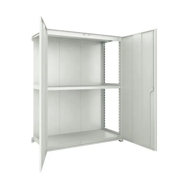 ■TRUSCO M3型棚 背板・扉付 W900XD571 3段 連結 M36363SDB(7726856)[法人限定][直送元]