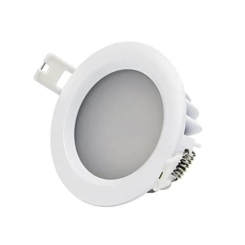 4個/ロットIP65LED埋め込み式天井ダウンライト防水天井LEDスポットライトAC85-265V15W / 12W / 9W / 7W / 5WLEDダウンライトバスルームシャワールームサウナ用 (Emitting Color : Warm White,