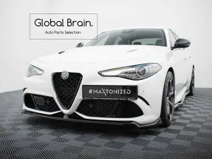 アルファロメオ ジュリア クアドリフォリオ フロント リップ スポイラー/alfa romeo スプリッター ディフューザー エアロ パーツ カスタム チューン