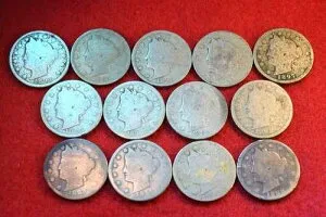 1883-1897 リバティ ニッケル 13 枚セット（セミキー付き）#230