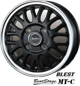 【アルミホイール単品4本価格】【12インチ】【BLEST】（ビートステージMT-C）【12X4.00B 4穴 PCD：100】【軽トラック全般】表示は4本価格です