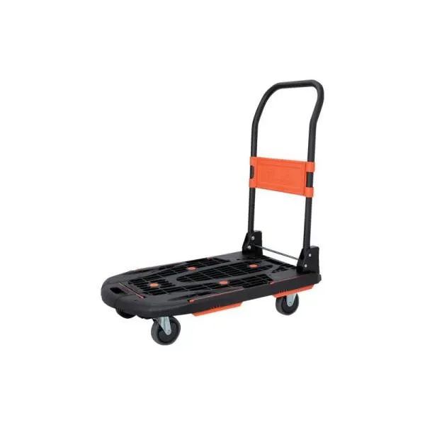 トラスコ中山 TRUSCO 樹脂台車 カルティオ(新型) 780×490 折畳 ブラック MPK780-BK