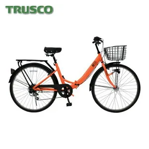 トラスコ TRUSCO 災害時用ノーパンク自転車 ハザードランナー シティタイプ 26インチ (1台) THRC-5526