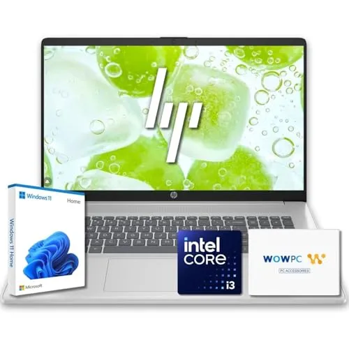 HP Pavilion 17 ノートパソコン ホームオフィスセットアップ用 ? Intel 8-Core i3 N305 ? 32GB DDR4 RAM ? 2TB PCIe SSD ? テンキー付きフルサイズキーボード ? 最大10時間のバッテリー寿命