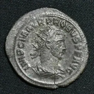 プロバス 276-282 AD、AE アントニニアヌス、アンティオキア ミント、RESTITVT ORBIS、RIC 925E