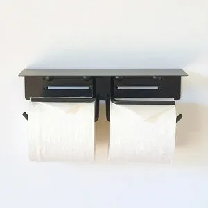 【マラソン期間中ポイント5倍】AXCIS put ペーパーホルダーダブル アイアン トイレットペーパーホルダー DIY 新築 リノベーション 店舗 インテリア 建築金物 アクシス