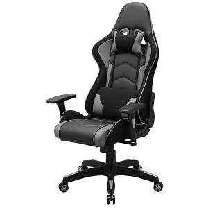 サンワサプライ｜SANWA SUPPLY ゲーミングチェア [W675xD660～1250xH1275～1350mm] グレー SNC-L18GY[SNCL18GY]