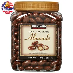 カークランドシグネチャーアーモンド ミルクチョコレート 3ポンド Kirkland Signature Almonds, Milk Chocolate, 3 lb 日本未発売【お取り寄せ商品】