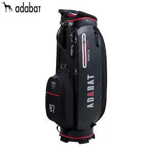 【まとめ買い最大10％割引クーポン配布中！】4/27まで アダバット メンズ キャディバッグ ABC436 BK ブラック [2025年モデル]