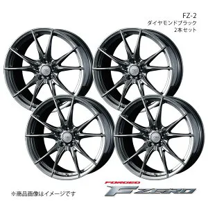 F ZERO/FZ-2 CX-8 KG2P ホイール 4本セット 0039017×4【20×8.5J5-114.3 INSET48 ダイヤモンドブラック】