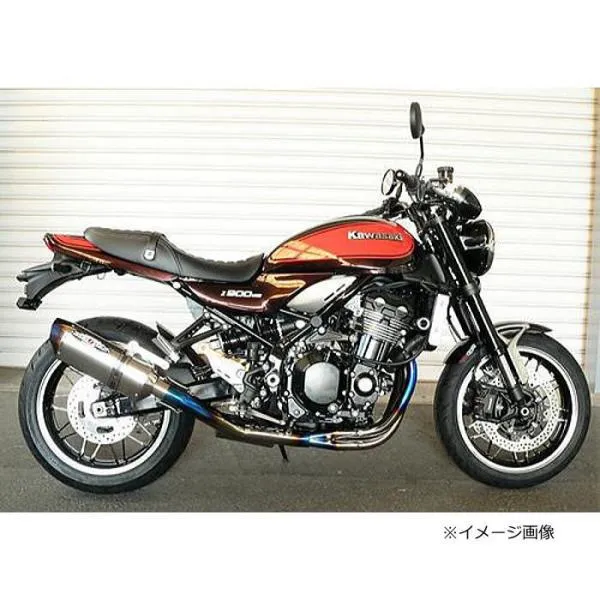 在庫限り BEET 0225-KE3-BL NASSERT Evolution TypeII 3D STD フルエキゾーストマフラー ブルーチタンサイレンサー仕様 (KAWASAKI : Z900RS '18-22) 政府認証