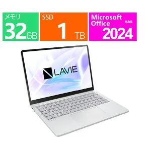 新品 NEC ノートパソコン 13.3 型(インチ) LAVIE SOL S1375/LAS-E5 PC-S1375LAS-E5 [プラチナシルバー] インテル Core Ultra 7 258V(Lunar Lake) 2.2GHz/8コア メモリ：32GB SSD：1TB Windows 11 Home Office付き