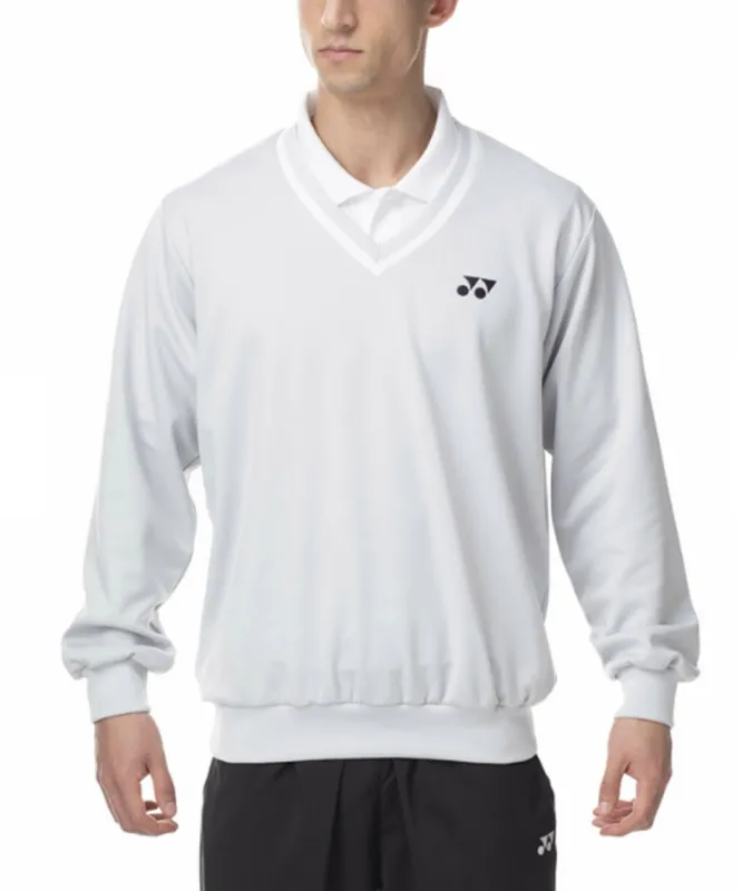 獲得ポイント58pt 20% OFF／SALE 【送料無料】ヨネックス(YONEX) テニスウェア バドミントンウェア スウェット トレーナー V首トレーナー 32032 メンズ レディース 326（ICGR） L