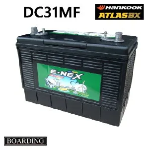 【福岡発送】送料無料！新品！DC31MF 送料無料 ディープサイクル バッテリー アトラス ハンコック バッテリー キャンピングカー 初期充電済 ATLAS BOARDING